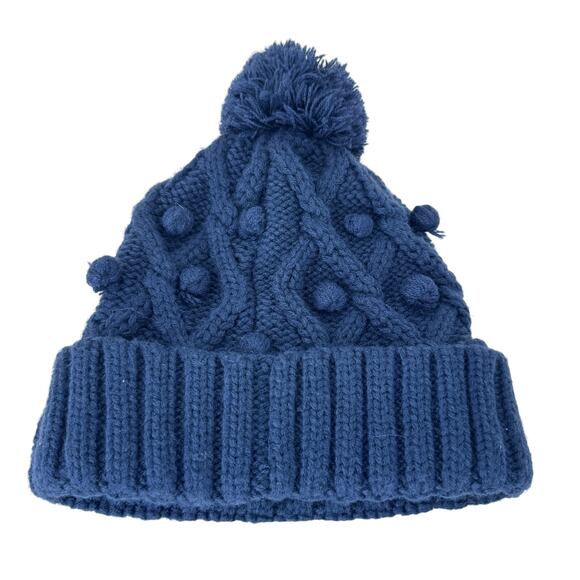 New Era College Seattle Seahawks Toasty Cuffed Knit‎ Hat with Pom Navy Womens OS - Picture 2 of 6